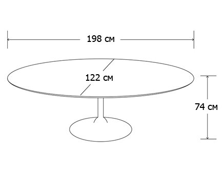 Стол Oval Tulip в Ульяновске