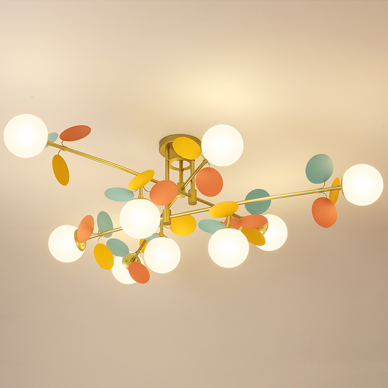 Люстра MATISSE Chandelier Hedgehog Золотой Белый Черно-белый Мульти в Ульяновске | Loft Concept 