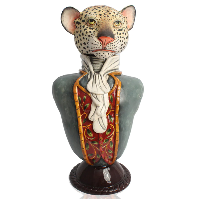 Статуэтка Leopard Figure Tureen Серый в Ульяновске | Loft Concept 