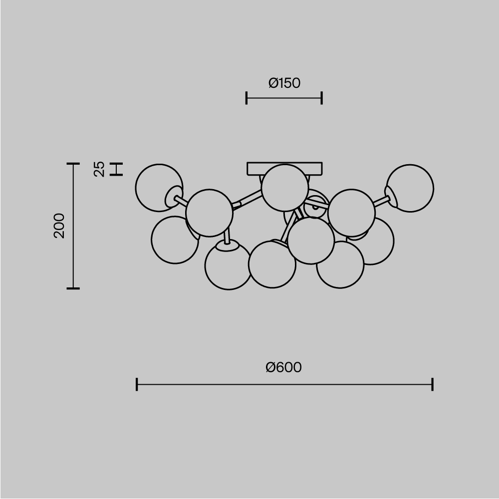 Потолочный светильник Dallas G9 в Ульяновске