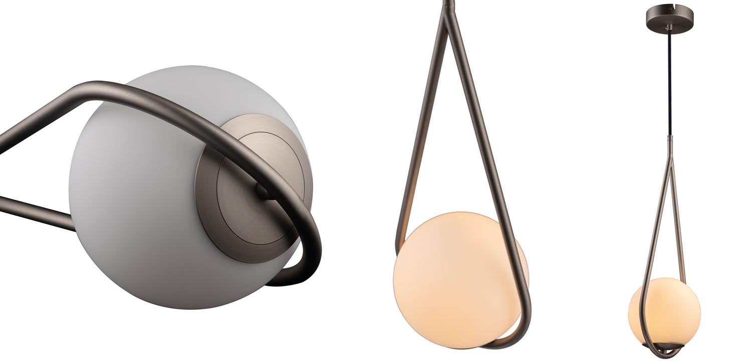 Подвесной светильник B.LUX C Ball nickel 48 - фото