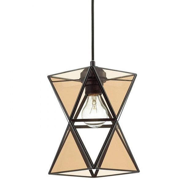 Подвесной светильник PolyPyramid Glass Pendant Cognac Янтарь (Amber) в Ульяновске | Loft Concept 