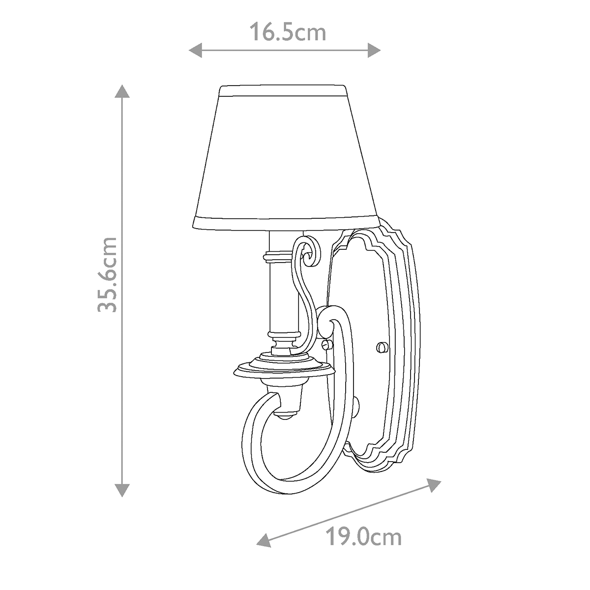Бра бронзового цвета со светло-янтарным абажуром из органзы Hinkley в Ульяновске