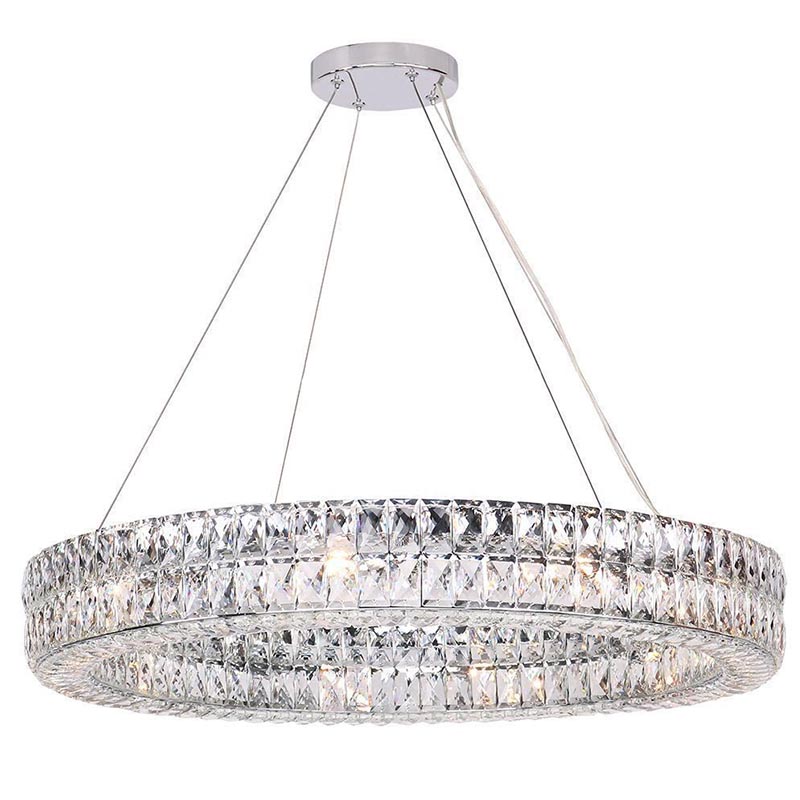 Люстра Crystal Regena Chrome Chandelier 18 Хром Прозрачный (Transparent) в Ульяновске | Loft Concept 