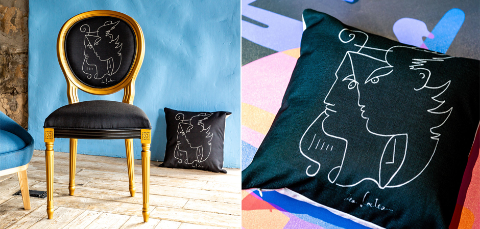 Декоративная подушка White Silhouette Orpheus Pillow Декоративная подушка White Silhouette Orpheus Pillow - Loft-Concept в Ульяновске