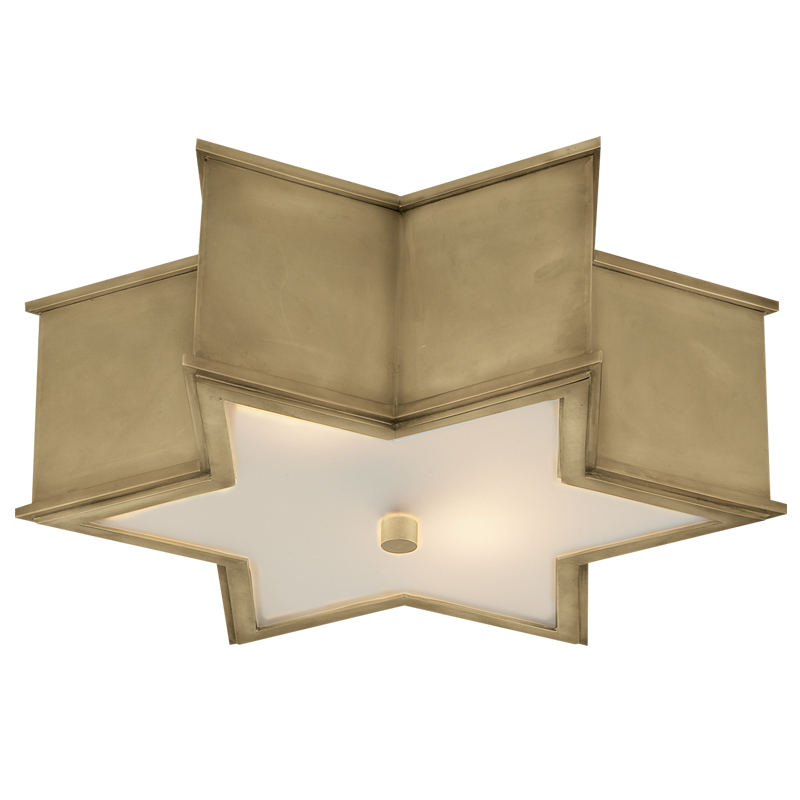 Потолочный светильник Звезда Sophia Flush Mount Brass Латунь в Ульяновске | Loft Concept 