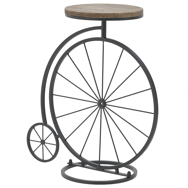 Приставной столик в виде велосипеда Penny-Farthing Side Table Черный Коричневый в Ульяновске | Loft Concept 