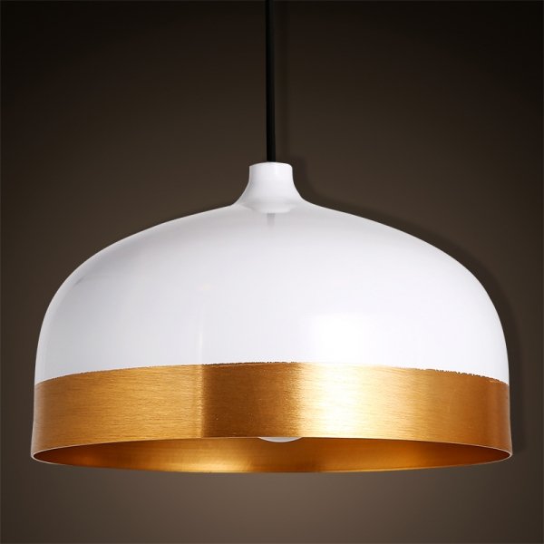 Подвесной светильник Cone Lux Pendant White Белый Глянцевое золото в Ульяновске | Loft Concept 