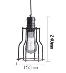 Подвесной светильник Loft Industrial Cage Filament Pendant в Ульяновске