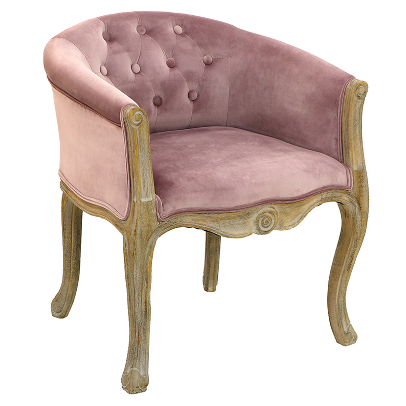 Кресло French Provence Armchair Roderic pink Розовый пастельный в Ульяновске | Loft Concept 