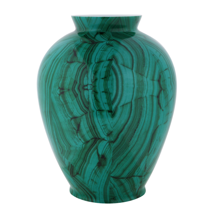 Ваза Malachite Vase barrel Малахит в Ульяновске | Loft Concept 