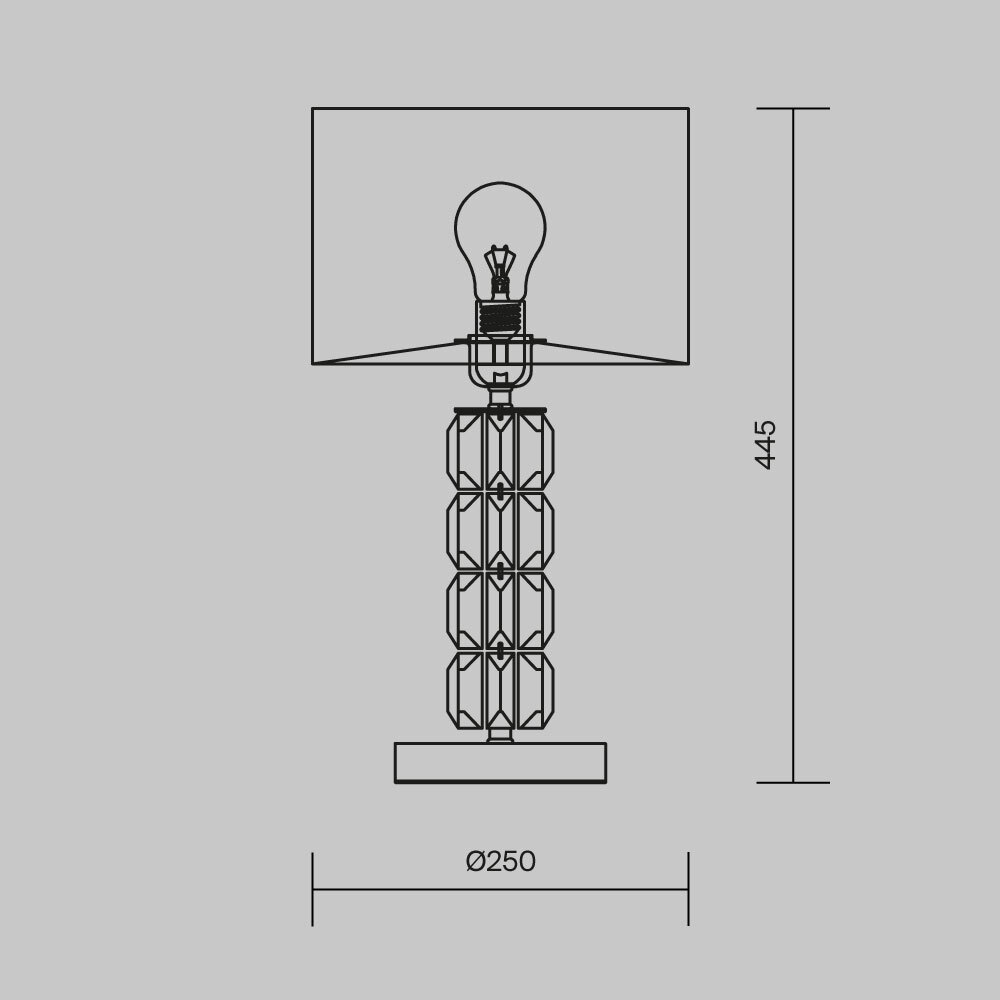 Настольная лампа Cut Stone Base в Ульяновске