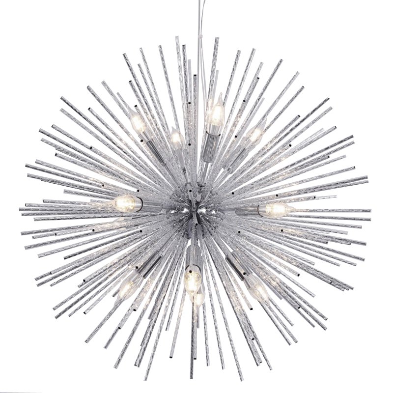 Люстра Sputnik Silver Chandelier Серебряный в Ульяновске | Loft Concept 