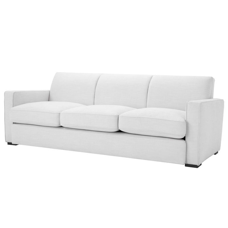 Диван Eichholtz Sofa Edmond white Белый Черный в Ульяновске | Loft Concept 