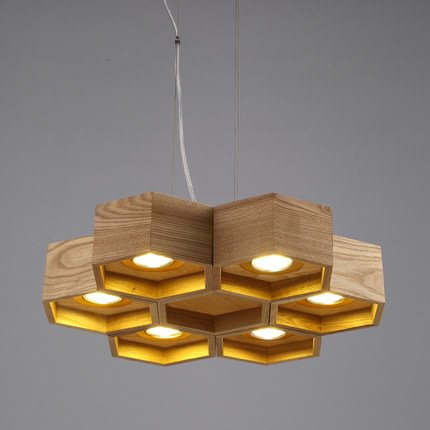 Люстра Honeycomb 6 Loft Wooden Ecolight  в Ульяновске | Loft Concept 