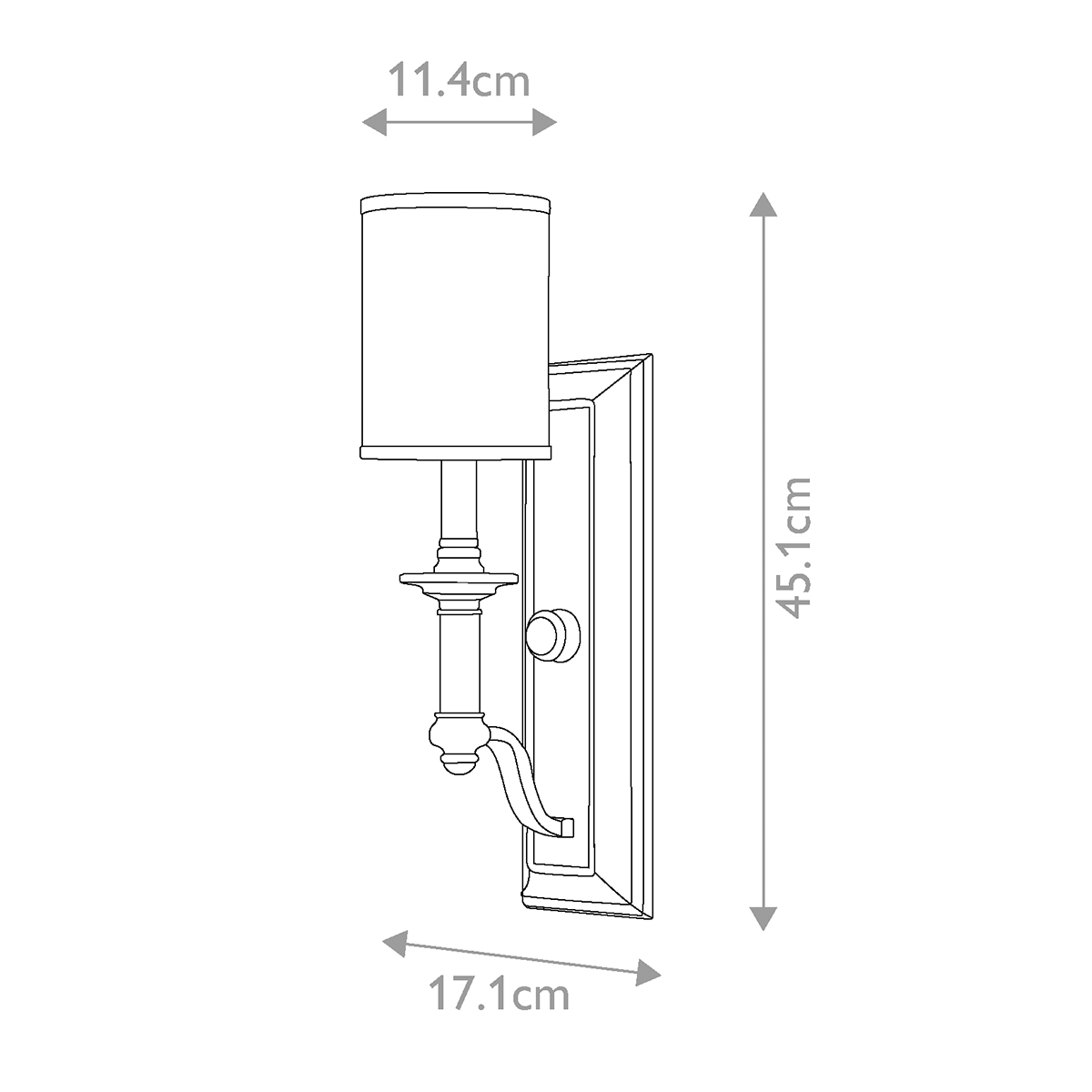 Бра с белым цилиндрическим абажуром в классическом стиле Hinkley в Ульяновске