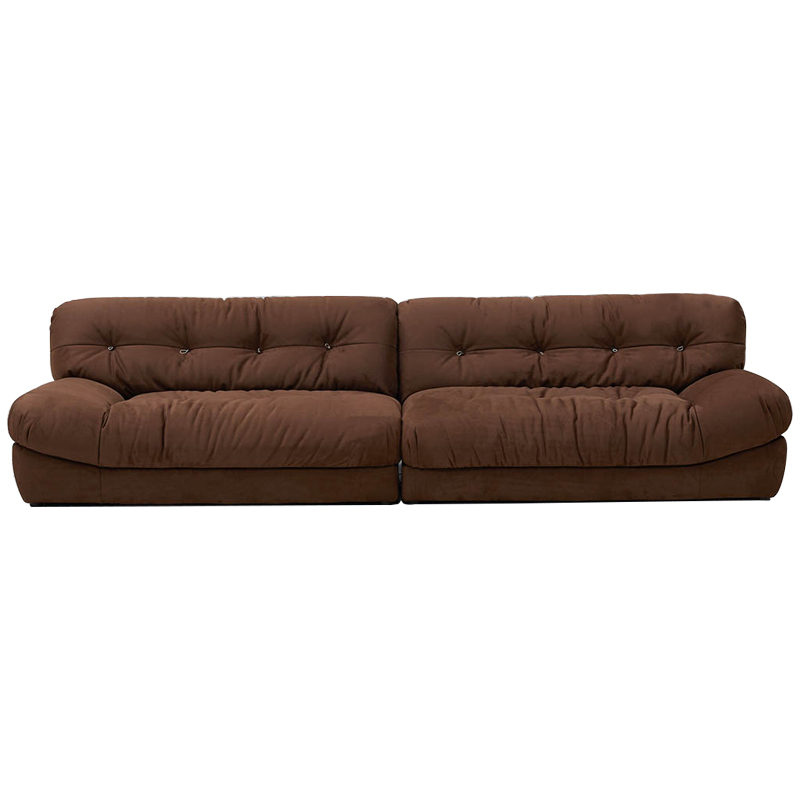 Диван коричневый Harlan Sofa Brown Коричневый в Ульяновске | Loft Concept 