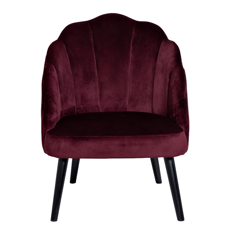 Кресло FolioFlower Armchair burgundy Бургундский красный Черный в Ульяновске | Loft Concept 