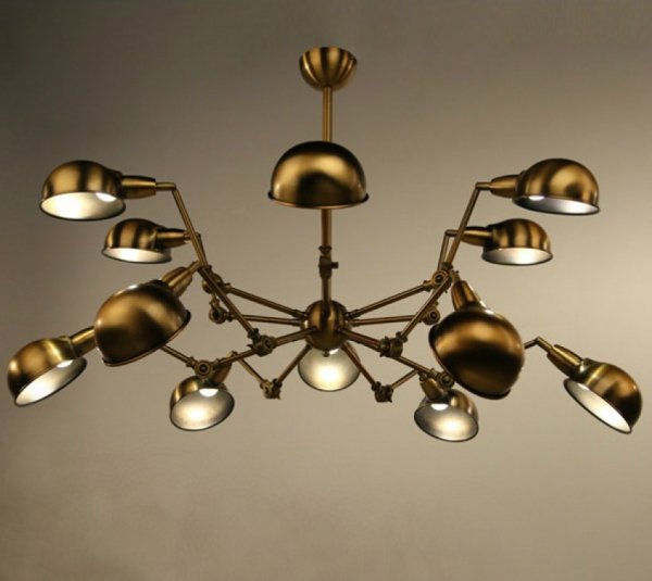 Подвесной светильник Gold Spider Chandelier  в Ульяновске | Loft Concept 