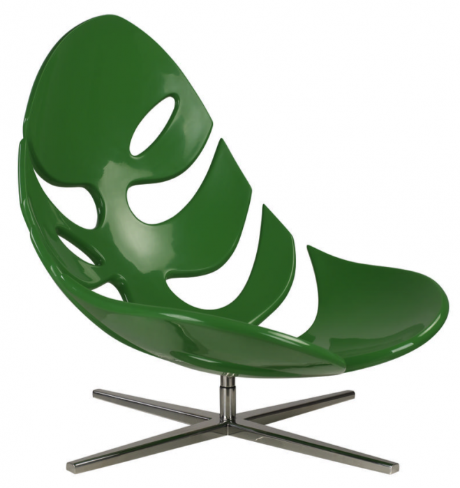 Кресло Monstera lounge chair Черный Зеленый Белый в Ульяновске | Loft Concept 