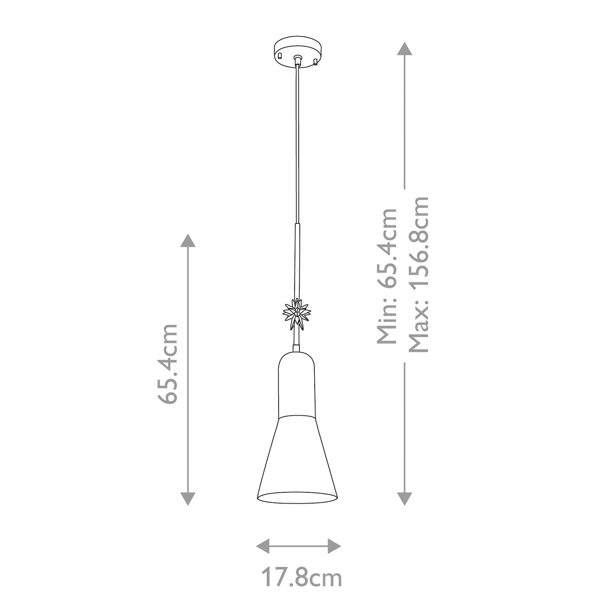  Подвесной светильник черного матового цвета с конусным плафоном 65 см Elstead Lighting в Ульяновске