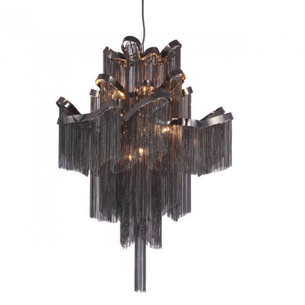 Люстра Ava Chain Atlantis Chandelier Black Черный в Ульяновске | Loft Concept 