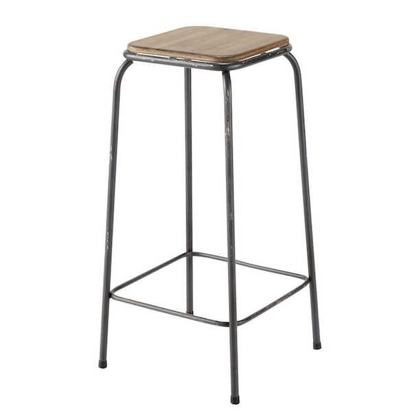 Барный стул Industrial Metal Rust Kraft Barstool Коричневый Сталь в Ульяновске | Loft Concept 