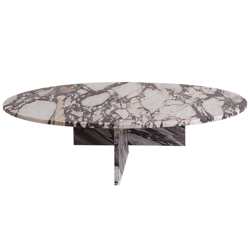 Кофейный стол Enzo Marble Coffee table Серый Бежево-серый Коричневый в Ульяновске | Loft Concept 