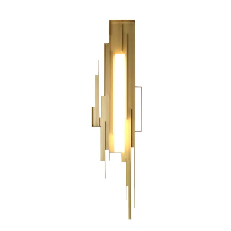 Бра Flowing Metal Sconce Золотой в Ульяновске | Loft Concept 