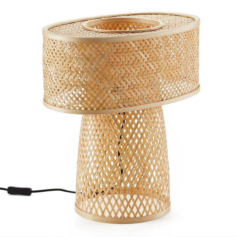 Настольная лампа Maren Wicker Table lamp Бежевый в Ульяновске | Loft Concept 