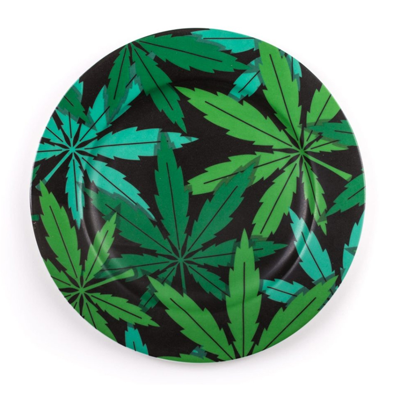 Тарелка Seletti Porcelain Plate Weed Зеленый в Ульяновске | Loft Concept 