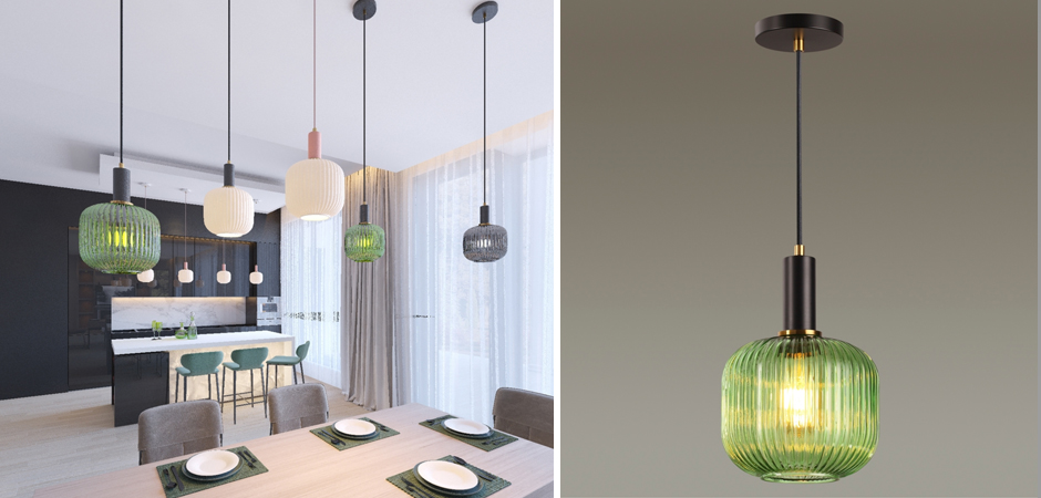 Подвесной светильник Ferm Living chinese lantern Green Подвесной светильник Ferm Living chinese lantern Green - Loft-Concept в Ульяновске