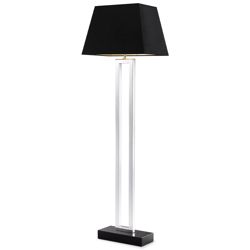 Торшер Eichholtz Floor Lamp Arlington Черный Никель в Ульяновске | Loft Concept 