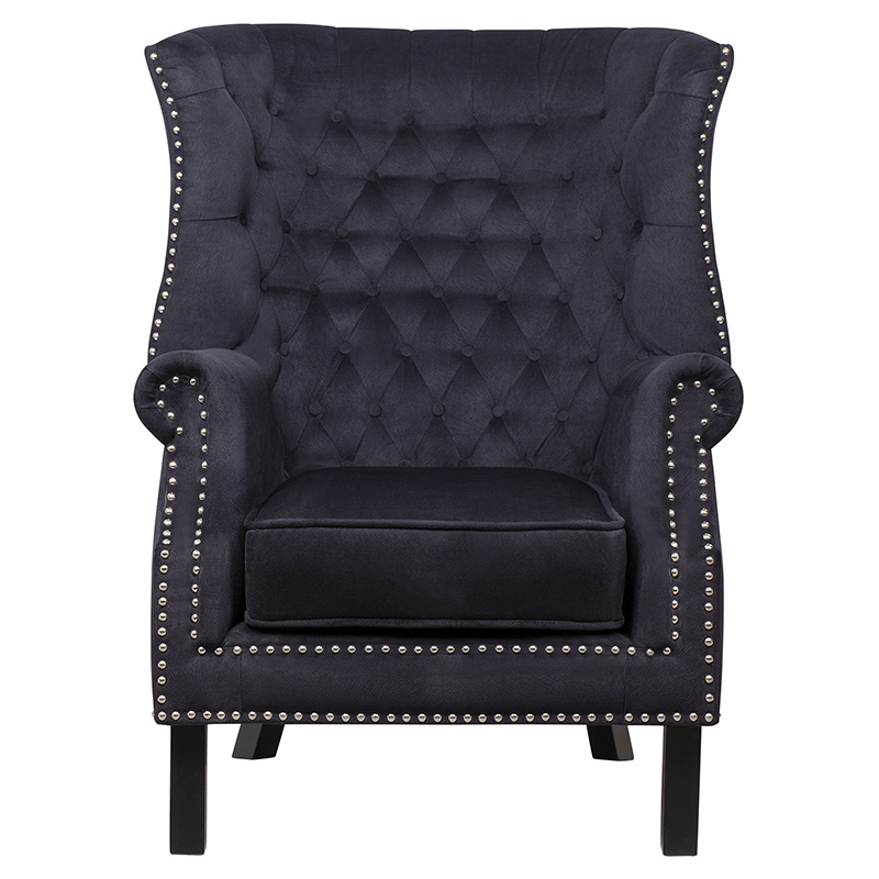 Кресло Charlie Armchair black velour Черный в Ульяновске | Loft Concept 