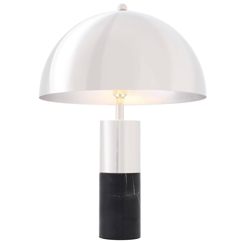 Настольная лампа Eichholtz Table Lamp Flair nickel Никель Черный в Ульяновске | Loft Concept 