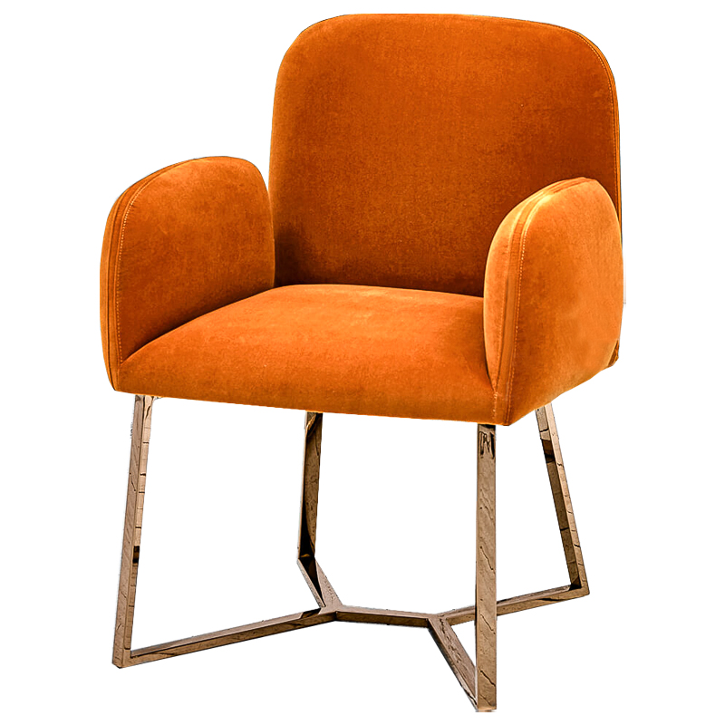 Стул Clifford Stool Orange Оранжевый Розовое золото в Ульяновске | Loft Concept 