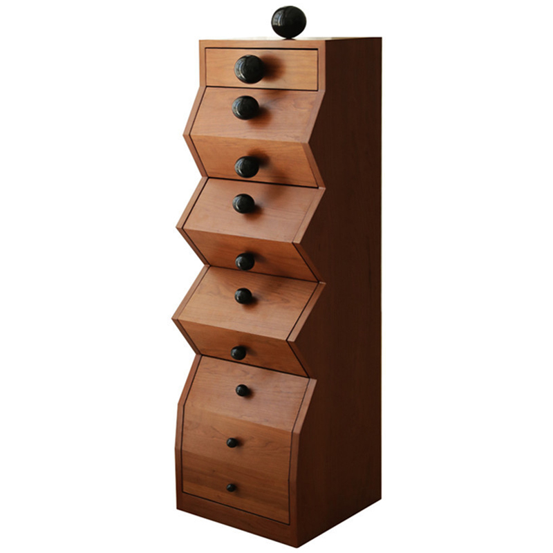 Комод Garton Wooden Forms Chest Of Drawers Коричневый Черный в Ульяновске | Loft Concept 