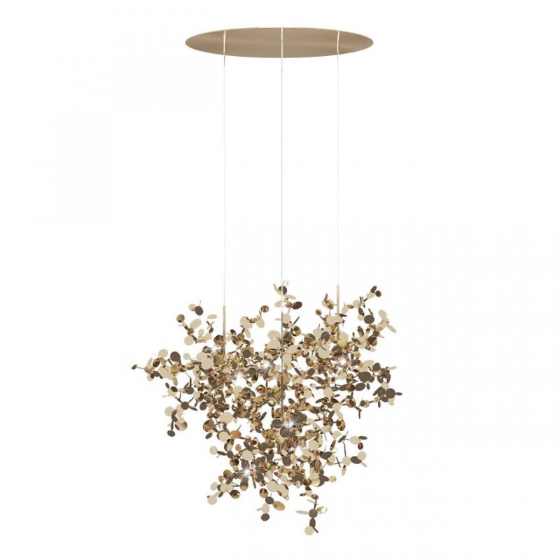 Люстра Terzani Argent Suspension Gold Pendant lamp диаметр 85 Золотой в Ульяновске | Loft Concept 