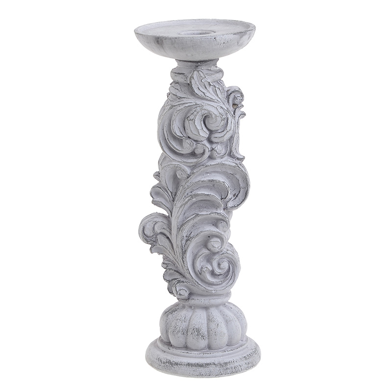 Подсвечник Pattern Candlestick Серый в Ульяновске | Loft Concept 