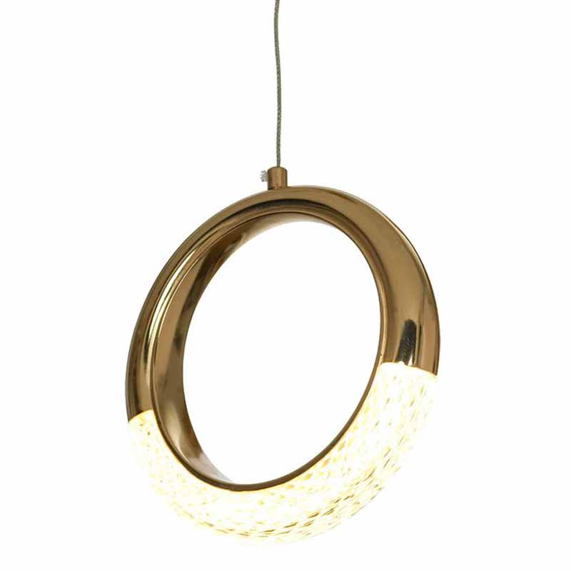 Подвесной светильник Jeziel Ring Hanging lamp Глянцевое золото в Ульяновске | Loft Concept 