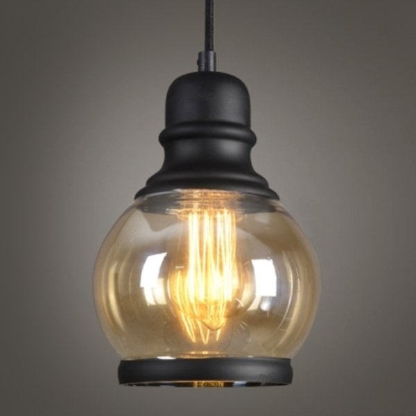 Подвесной светильник Loft Smoke Glass Pendant #2 Черный в Ульяновске | Loft Concept 