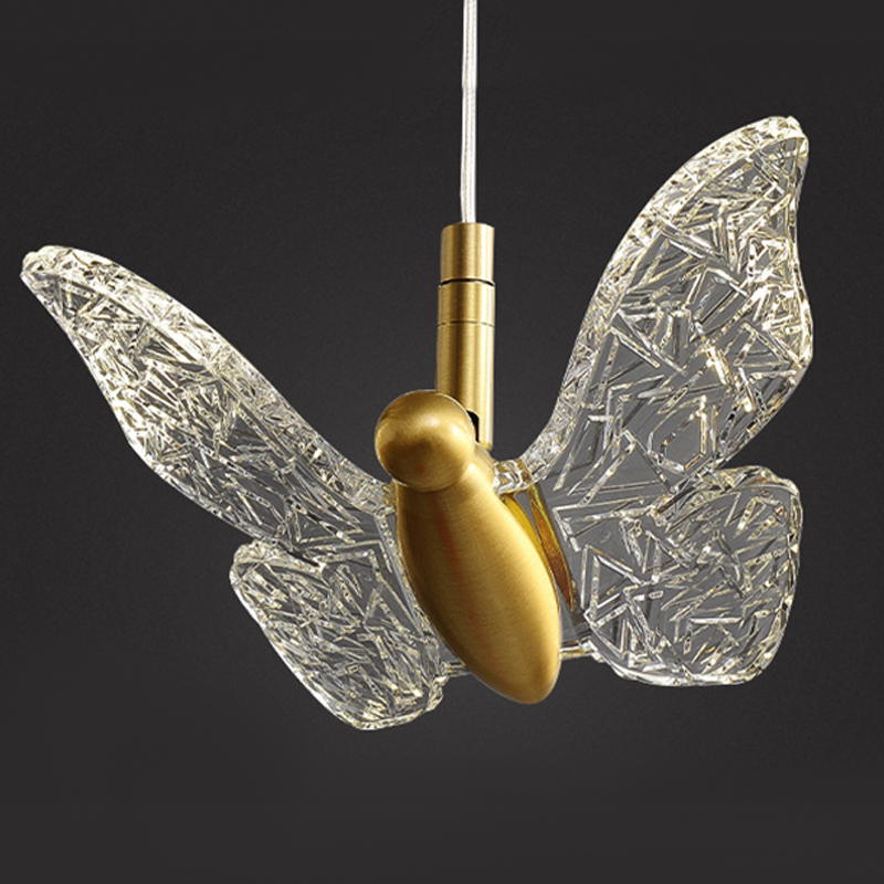 Butterfly Pendant Lamp H Прозрачный Латунь в Ульяновске | Loft Concept 