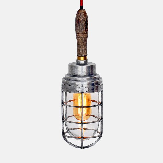 Ручной светильник Steampunk Cage Glass Edison Hanging Lamp  в Ульяновске | Loft Concept 