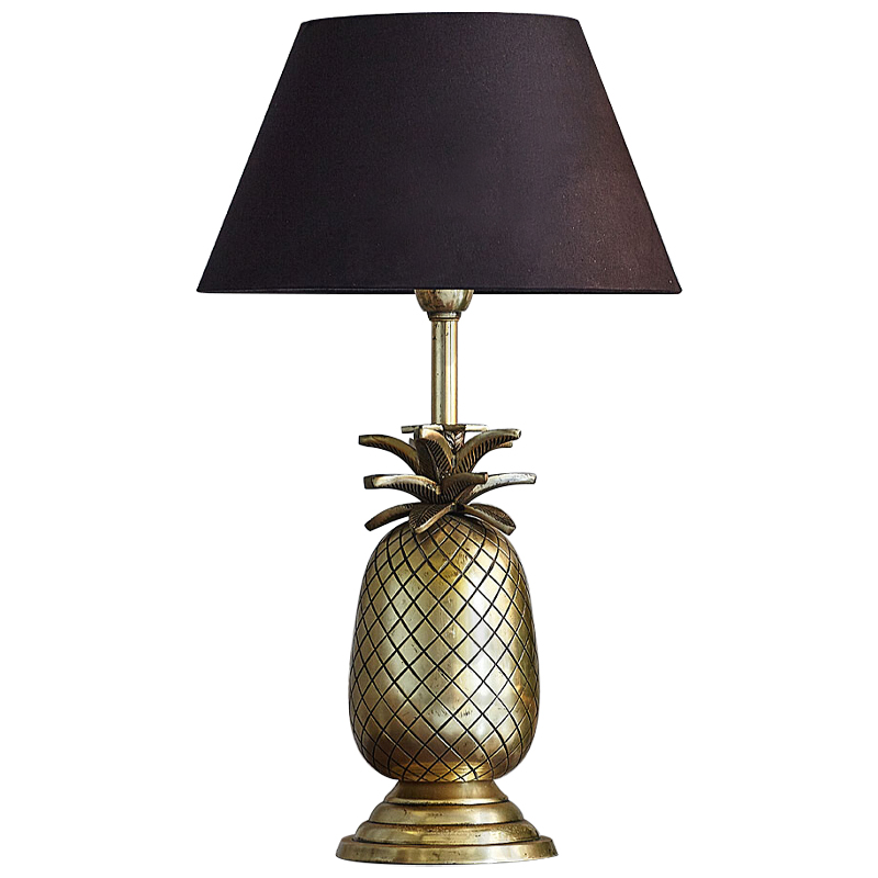 Настольная лампа Pineapple Lampshade Table Lamp Черный Латунь в Ульяновске | Loft Concept 