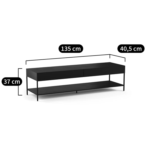 ТВ-тумба из металла с 2-мя ящиками Kelsey Metal TV Stand в Ульяновске