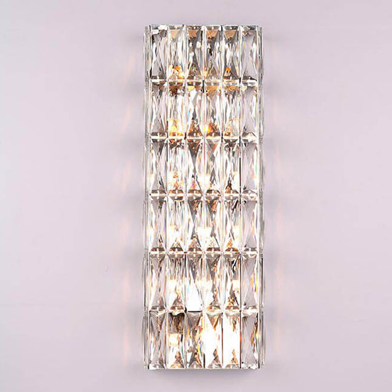 Бра Crystal Regena Chrome Wall Lamp 12 Хром Прозрачный (Transparent) в Ульяновске | Loft Concept 