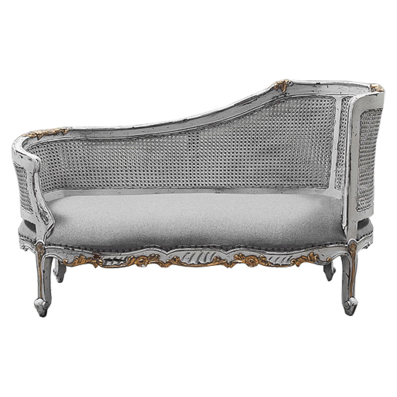 Кушетка Maria Antoinette Side Sofa Gray Серый в Ульяновске | Loft Concept 