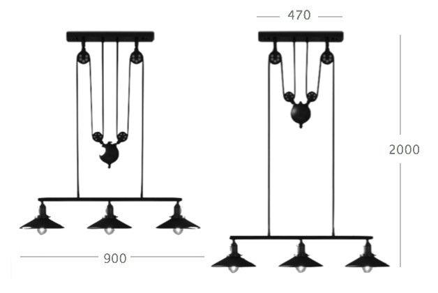 Люстра Loft Cone Pendant Balance Line 3 в Ульяновске