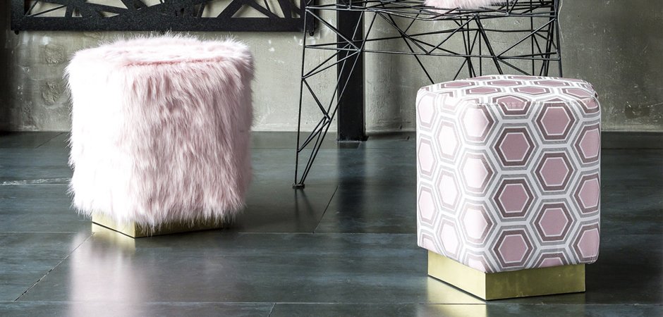 Пуф Hexagon Pink Geometry - Loft-Concept в Ульяновске