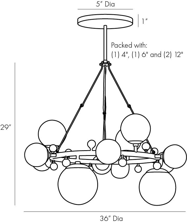 Люстра Arteriors TROON ROUND CHANDELIER в Ульяновске